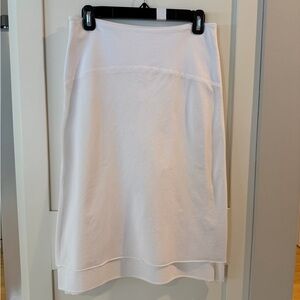 Stone & Sky White Cotton Silk/Cotton Skirt. XS